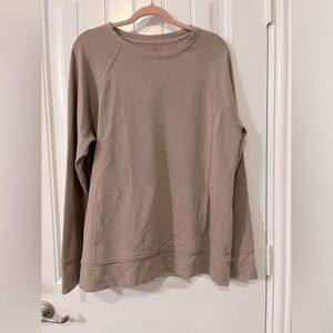 Cuddl Duds Long Sleeve Crew Neck Thumbhole Sweatshirt mauve Super Soft XL